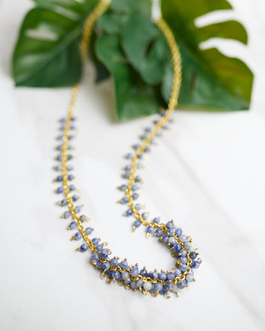 Cascading Cloud Necklace