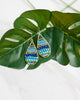 Blue Beaded Teardrop Earrings for Women - WAR Chest Boutique