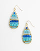 Blue Beaded Teardrop Earrings for Women - WAR Chest Boutique