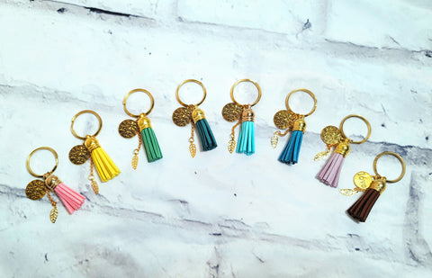 Sueded Tassel Keychain