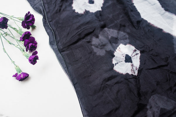 Black & White Artistry Silk Scarf for Women - Accessories - WAR Chest Boutique