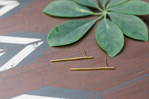 Brass Bren Earrings for Women - Jewelry - WAR Chest Boutique