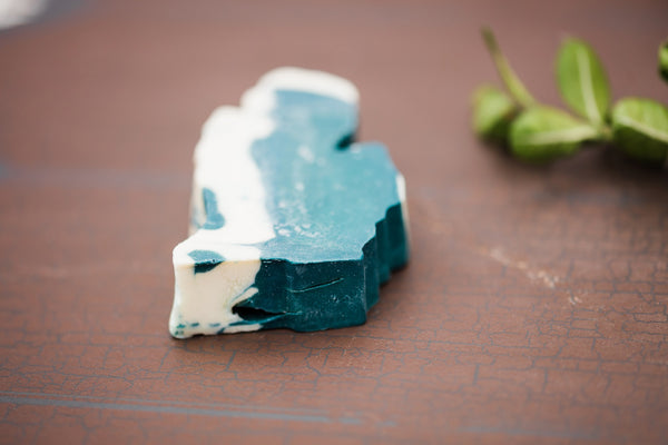 Green/White Pine-Scented Soap - 2-3oz.