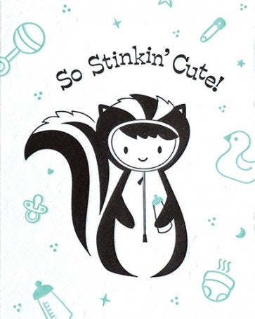 Stinkin Cute Baby Card - Office & Stationary - WAR Chest Boutique