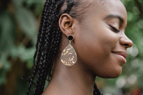 Gold Fleck Earrings for Women - Jewelry - WAR Chest Boutique