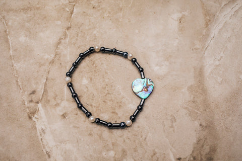 Abalone Heart Bracelet