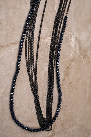 Midnight Beaded Necklace