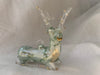 Sitting Elk Ceramic Glass Ornament
