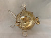 Amber Pufferfish Ornament