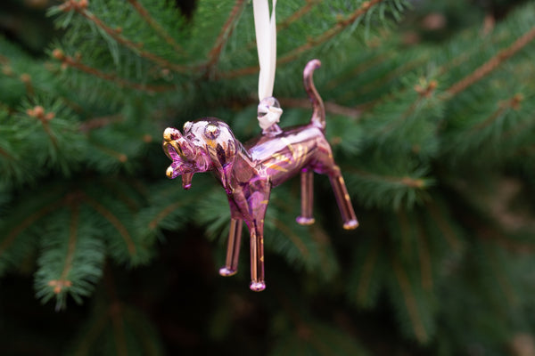 Standing Dog Ears Half Floppy Purple