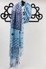 Light Blue Flower Print Scarf