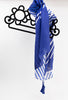 White Stripe & Blue Scarf