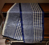 Navy & Tan Houndstooth