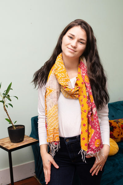 Kantha Anthropology Scarf – WAR Chest Boutique