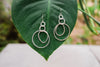 Sterling Silver Ecliptic Hoops