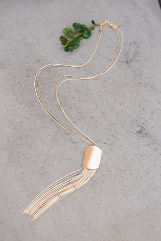 Gold and Silver Toned Layered Necklace