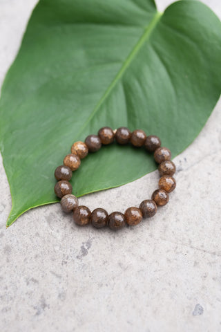 Glass Taupe Bracelet