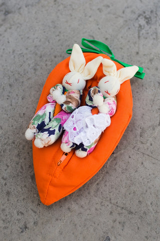 Carrot with Rabbit Family