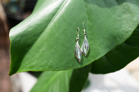 Abalone & Sterling Silver Earrings