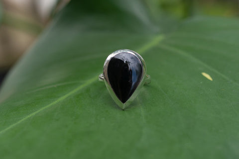 Black Synthetic Stone & Sterling