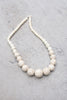 White Howlite Necklace 18"