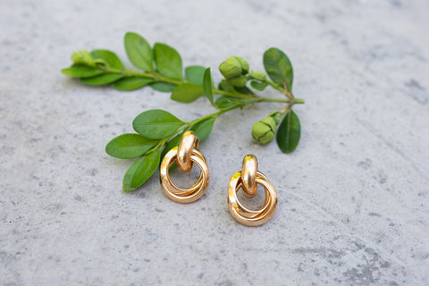 Gold Knot Earrings