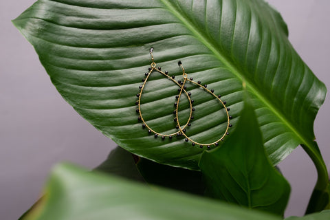 Brave Tear Earrings - Black