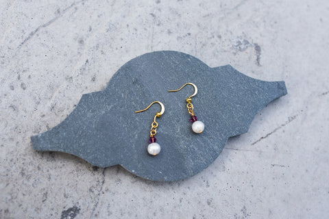 February Birthstone Earrings