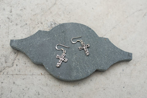 Vintage Cross Earrings