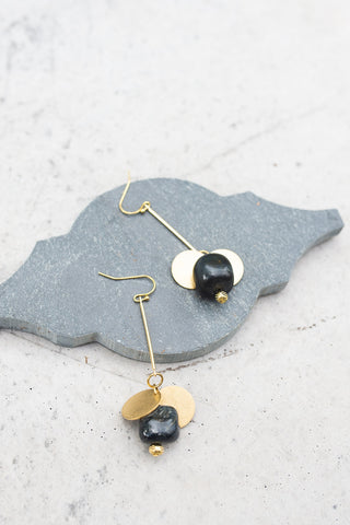 Black Hawkeye Earrings