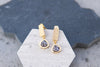 Gold Geode Bar Earrings