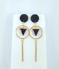 Pointed Black Earrings