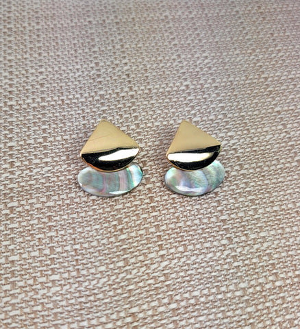 Gold Drop In the Ocean Earrings