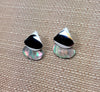 Silver Drop in the Ocean Earrings