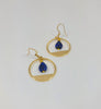 Lapis Moon Earrings