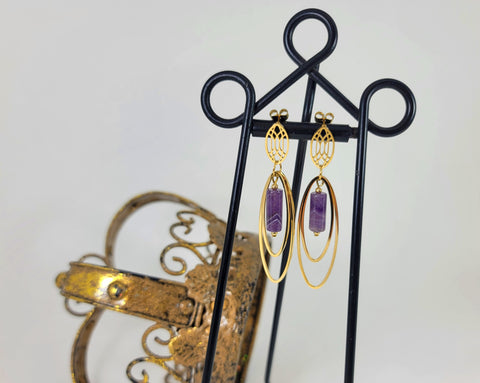 Royal Amethyst Earring