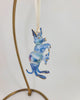 Blue Ceramic Kangaroo Ornament