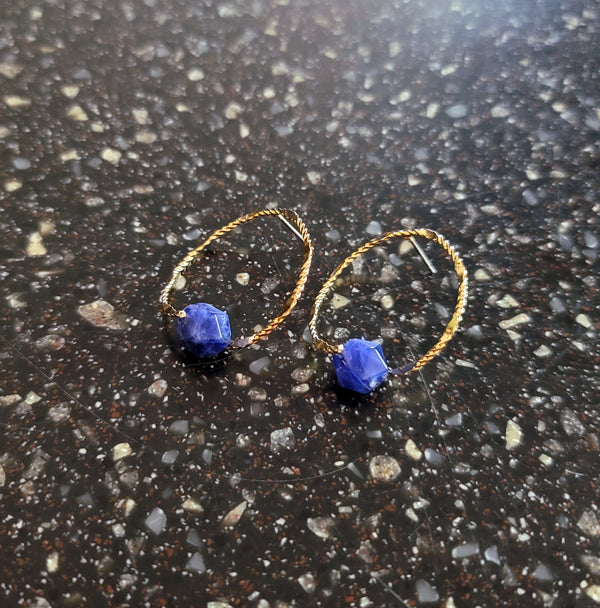 Comet Earrings Navy