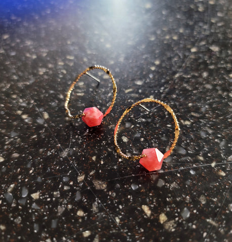 Comet Earrings Pink