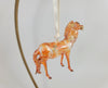 Yellow Ceramic Horse Ornament
