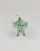 Green Ceramic Elephant Ornament