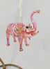 Purple Ceramic Elephant Ornament