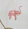 Purple Ceramic Elephant Ornament
