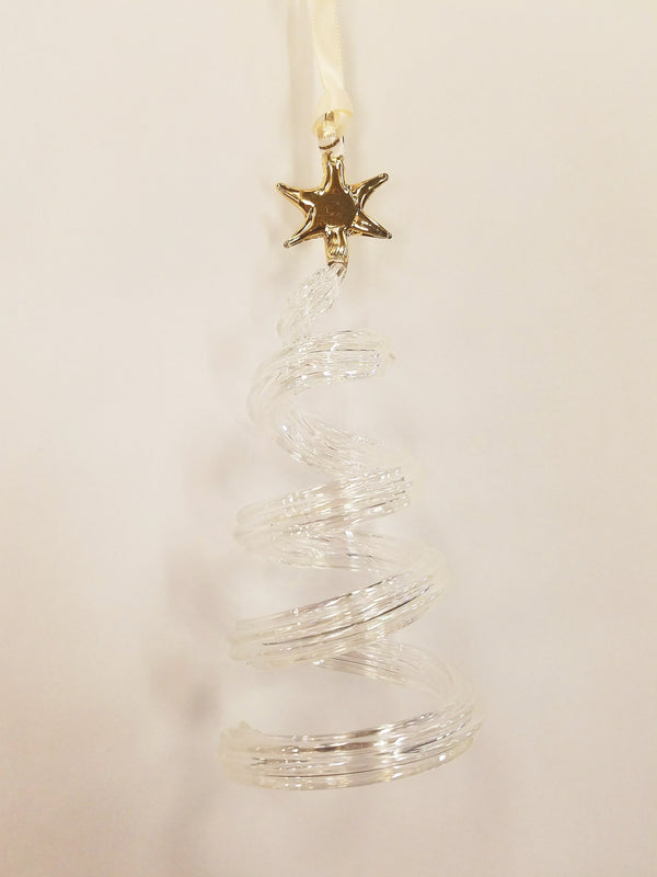 Spiral Tree Ornament Clear - Ornaments - WAR Chest Boutique