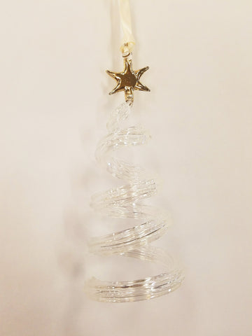 Spiral Tree Ornament Clear - Ornaments - WAR Chest Boutique