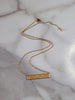 Textured Bar Necklace