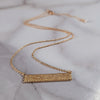 Textured Bar Necklace