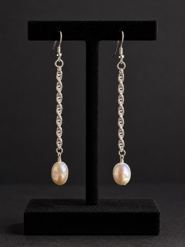 Longline Pearl Earrings