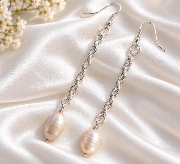 Longline Pearl Earrings