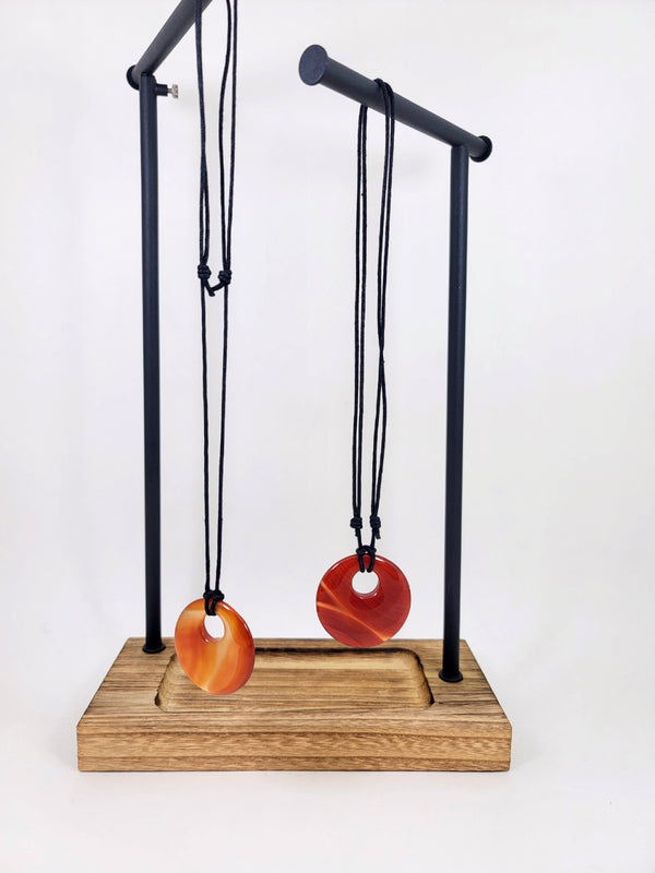 Carnelian Circle Necklace